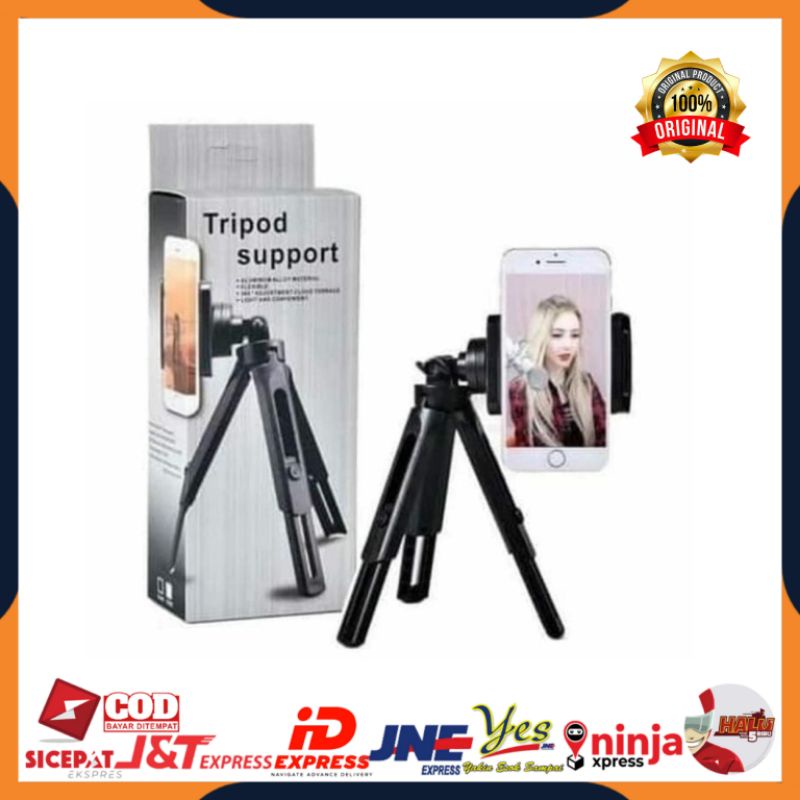 [COD] TRIPOD MINI SUPPORT PLUS HOLDER U FOR SMARTPHONE / MINI TRIPOD BISA UNTUK HP &amp; KAMERA