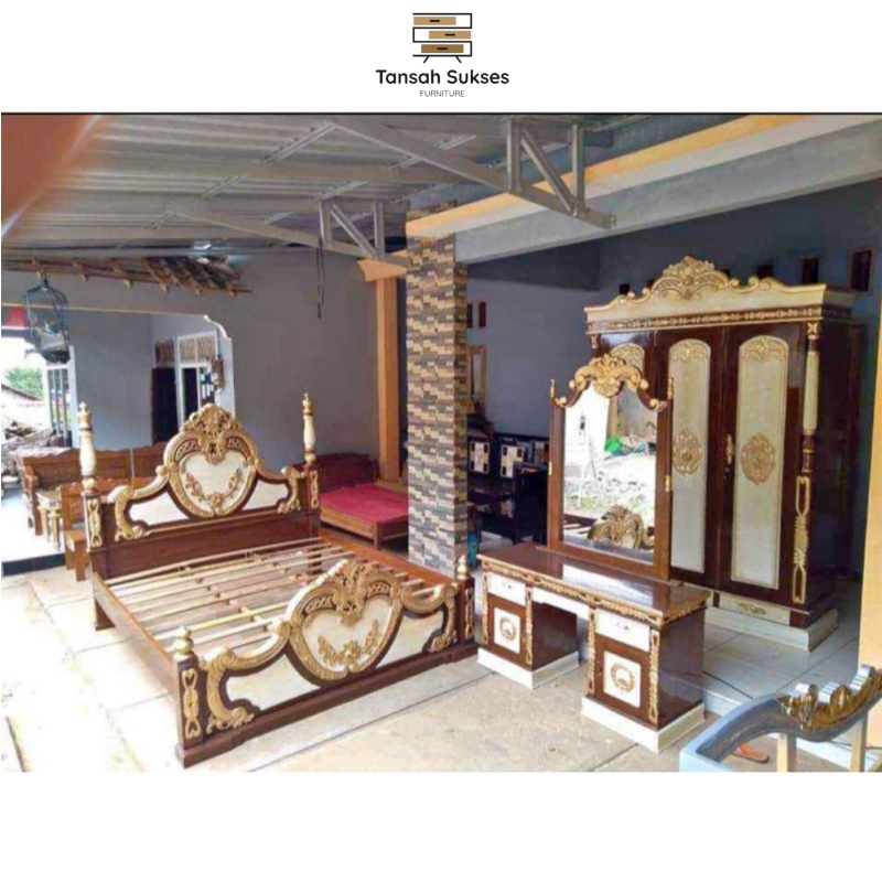 Set Kamar Ukir Jepara Jati Cinta