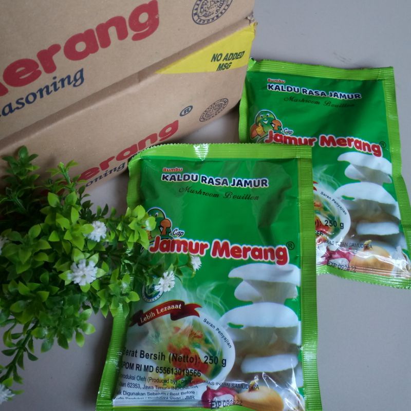 Kaldu bubuk jamur merang non MSG vegan food penyedap rasa alami bumbu masak halal 250 gram