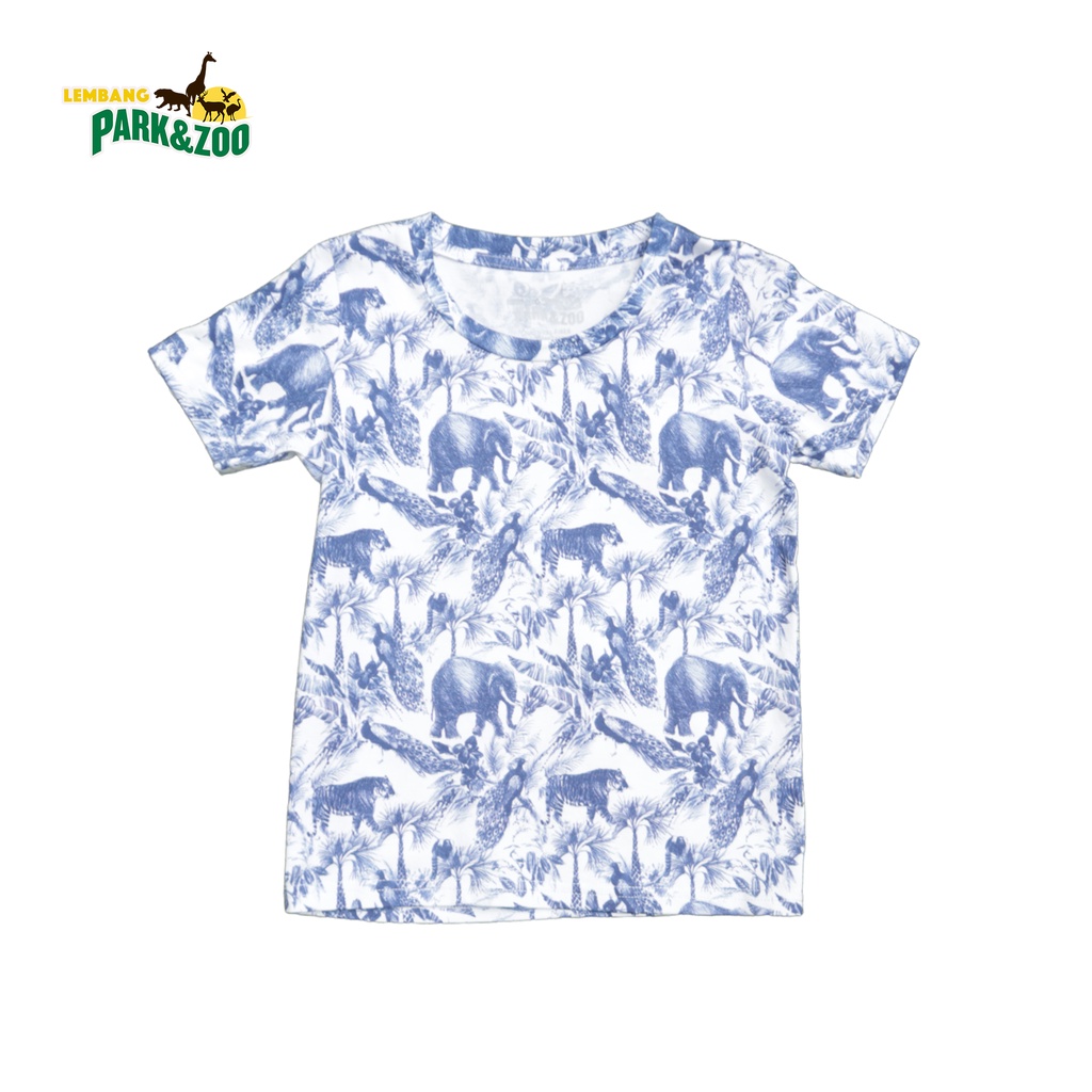 Lembang Park &amp; Zoo - T Shirt full Print Kids K motif LZ 3 ( Anak umur 1 - 3 Tahun ) Unisex / Atasan Anak / Kaos Anak