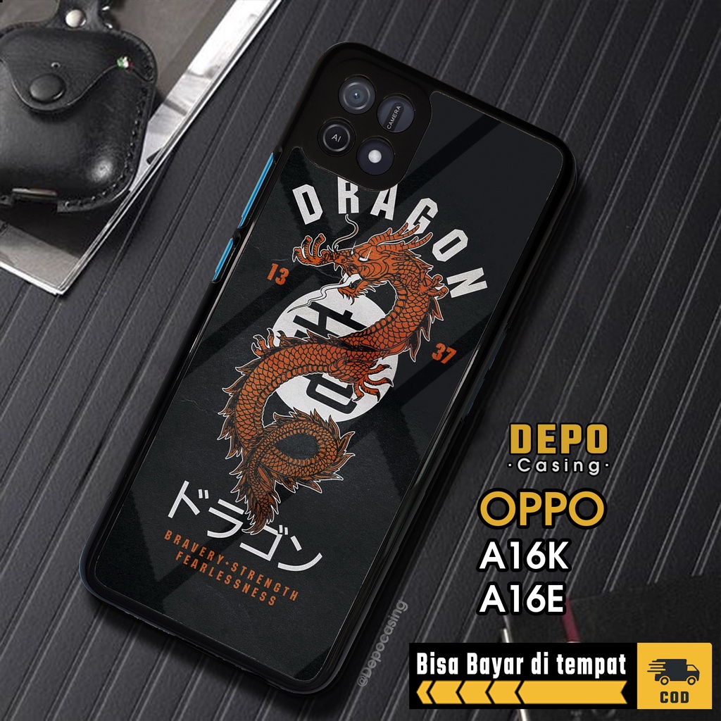 Case Oppo A16K A16E Casing Oppo A16K A16E Depo Casing [DRGN] Case Glossy Case Aesthetic Custom Case 
