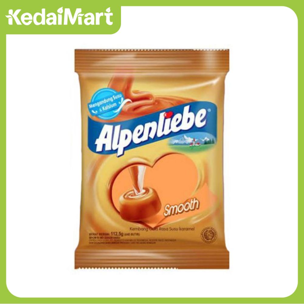 

Alpenliebe Smooth Rasa Susu Karamel 112,5 Gram