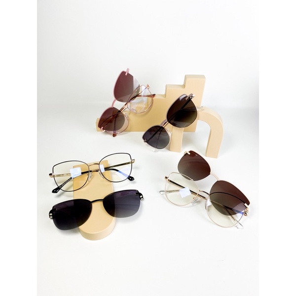 MOKUGLASSES Kacamata Clip On Frame Cat Eye 95951