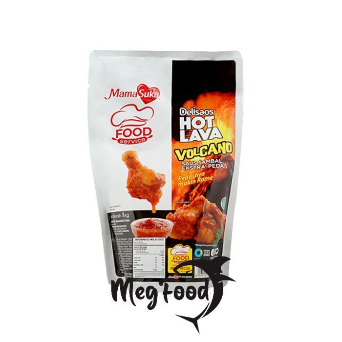 

Mamasuka Delisaos Hot Lava Volcano Saus Sambal Pedas - Pouch 1 Kg