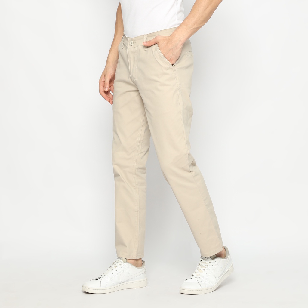 RS31 Chino Pants High Quality Super Big Size Cream - Celana Kerja Pria Berbahan Kain Ukuran Jumbo Krem