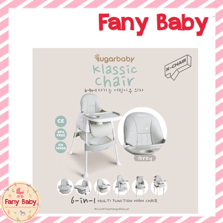 SUGAR BABY K-CHAIR KLASSIC CHAIR MULTIFUNCTION HIGH CHAIR 6IN1