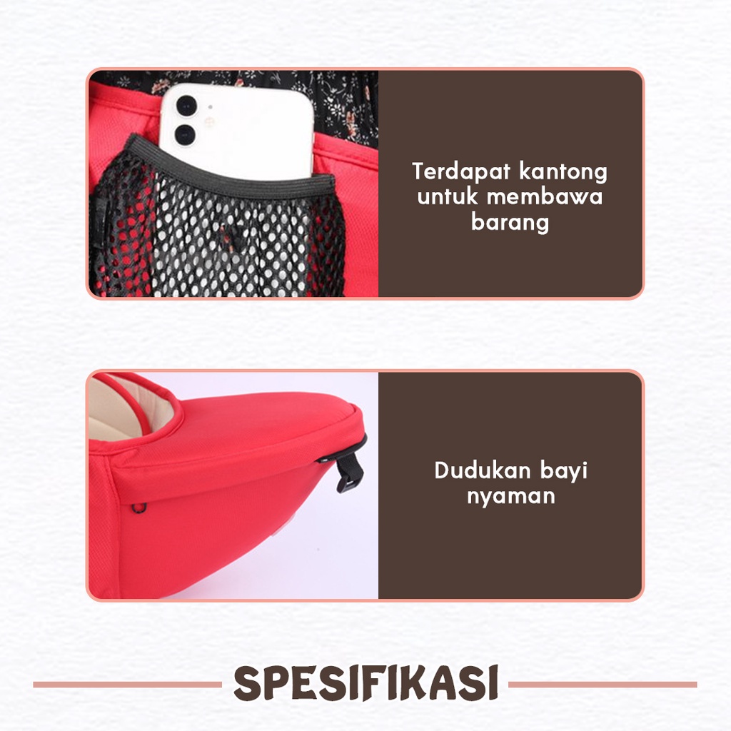 YUN MALL GENDONGAN BAYI 4IN1/BABY HISEAT CARRIER MULTIFUNCTION BREATHABLE 5 IN 1