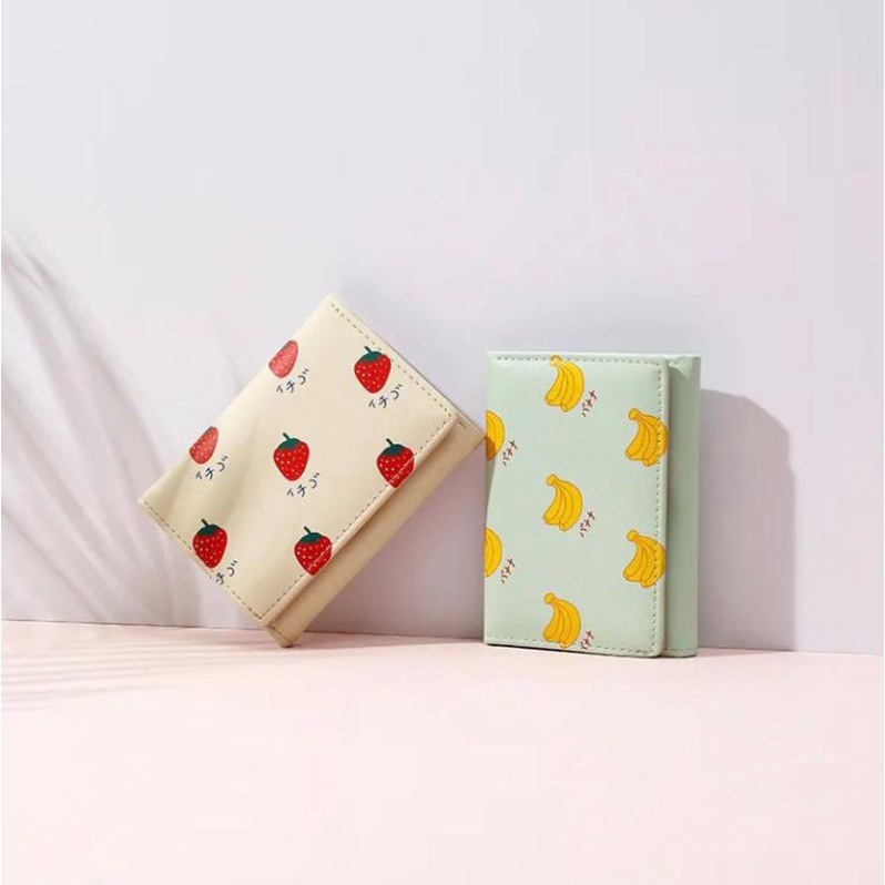 Dompet Lipat Fruit Trifold Wallet