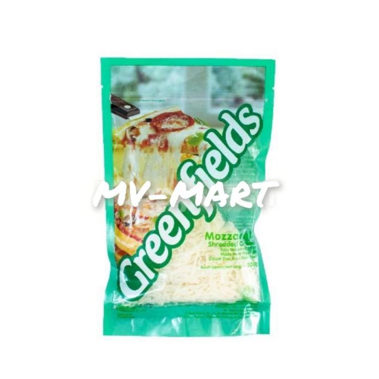 

Jajanan THR.. GREENFIELDS Mozarella Shredded Cheese 200ge - Keju Mozarella Parut GREENFIELDS 0CR