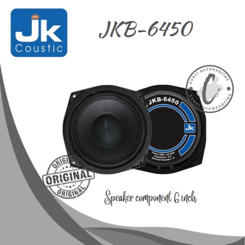 JK Coustic JKB6450 Speaker Component 6 Inch Original