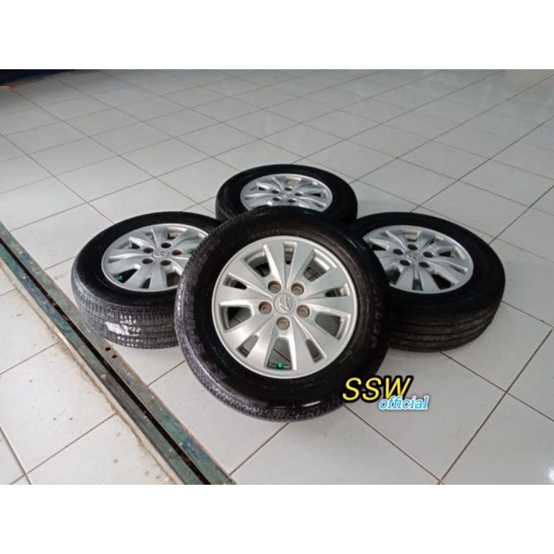 Velg Mobil Bekas Murah Asli Original Inova Ring 15 Baut 5x114,3 Ban 205 65 R15 PNP New Cary Grandmax