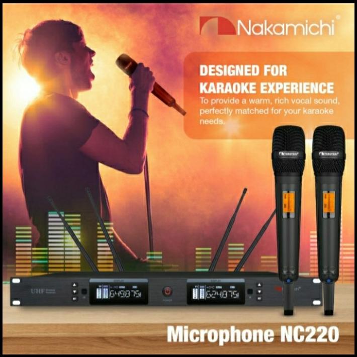 Jual Microphone Wireless Nakamichi Nc220 / Nc 220 / Nc220 Mic Karaoke