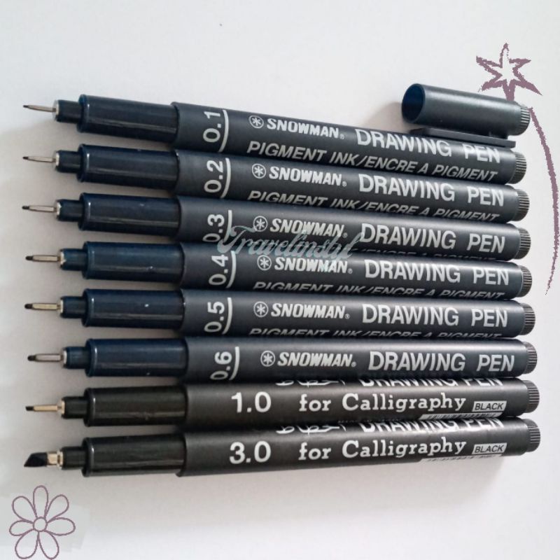 

Drawing Pen Snowman 0.1/0.2/0.3/0.4/0.5/0.6/1.0/2.0/3.0 Calligraphy Pen Snowman