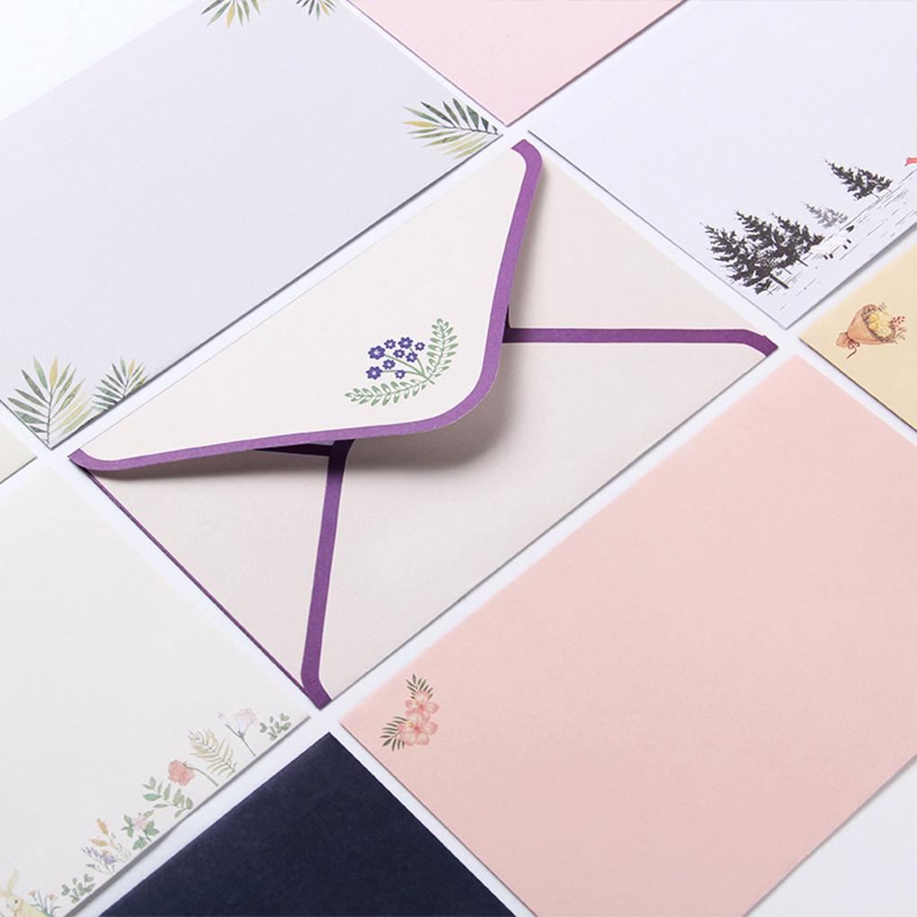 Huit Amplop Kertas Huruf Lucu Ringan Portable Transparan Disegel Label Bunga/Animal Amplop Untuk Pesta Tema Pernikahan