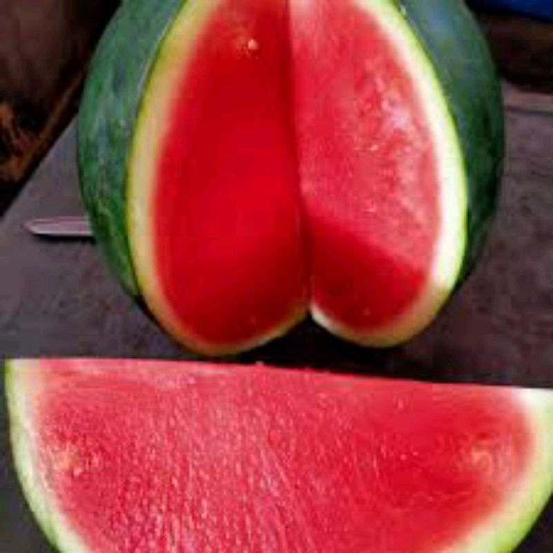 

semangka merah fres/non biji 1bulat 4-5kg