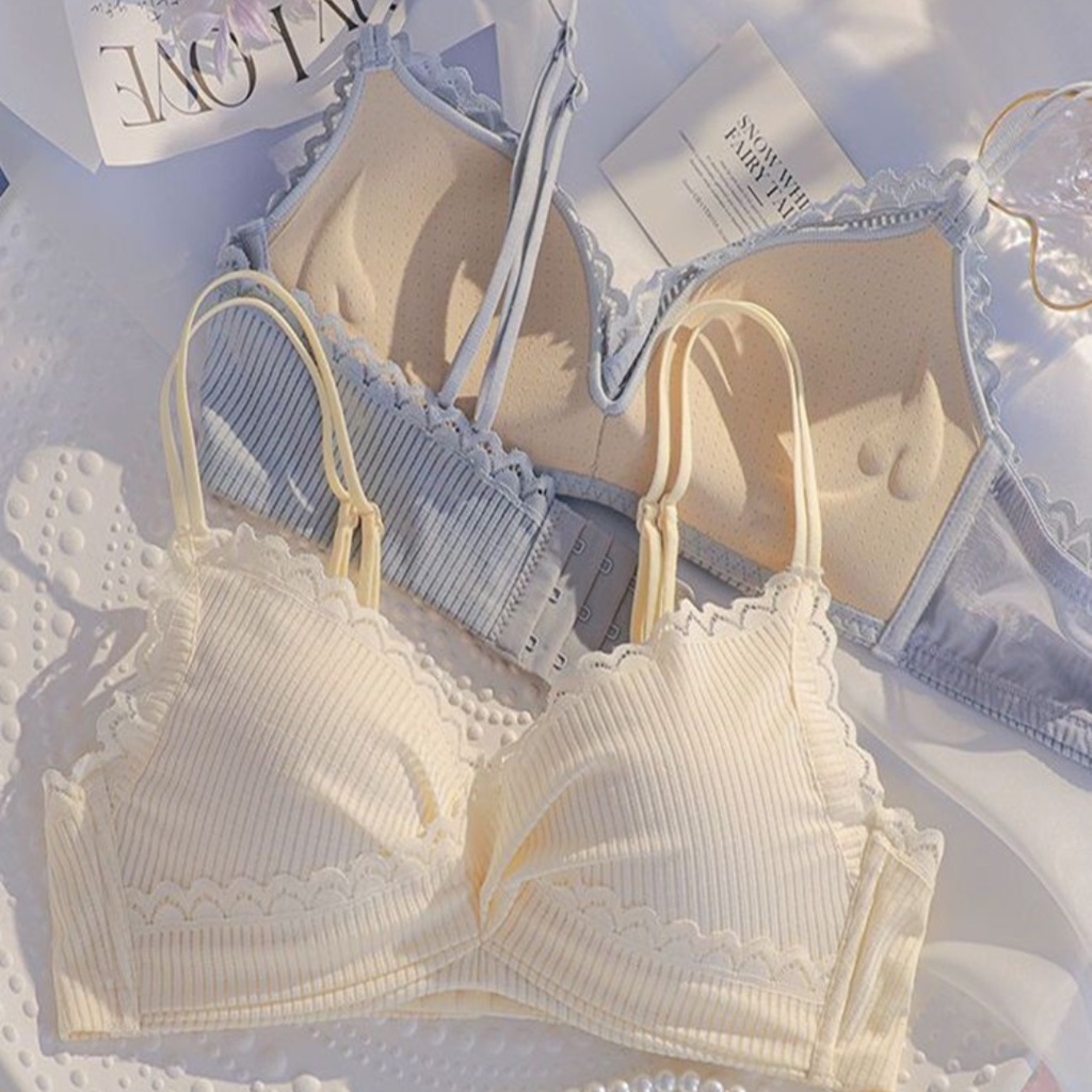 【 Bra Mall 】BM-353 Bra BH Push Up Set Tanpa Kawat Wanita Bikini Sport Beha