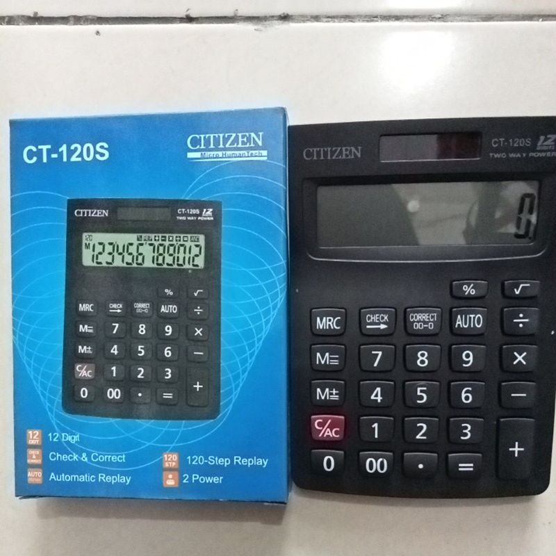 

☑️COD kalkulator citizen CT-120S