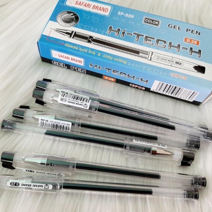 

(G-5&Q✓) Bulpen Hitech-H Safari Pen Gel Bolpoin (1pak = 12pcs) trending