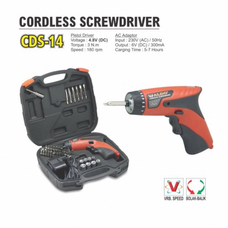 Aldo Mesin Screwdriver Cordless CDS14