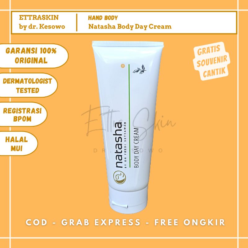 Natasha Skincare - Body Day Cream / Handbody Pagi Siang - Ettra Skin by dr Kesowo ( BADANPTUBE ) Moi