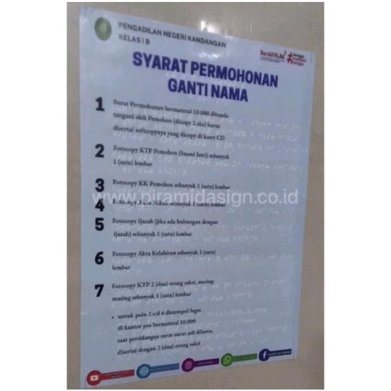 

Sticker Poster Brosur Braile Permohonan ganti nama