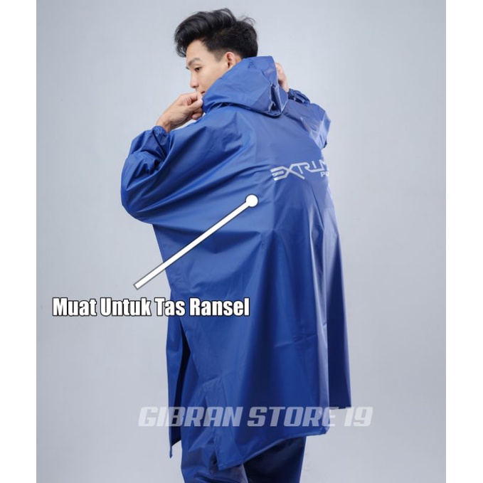 Jas Hujan Extrime PONCO Kelelawar Bahan Tebal with Press Sealer