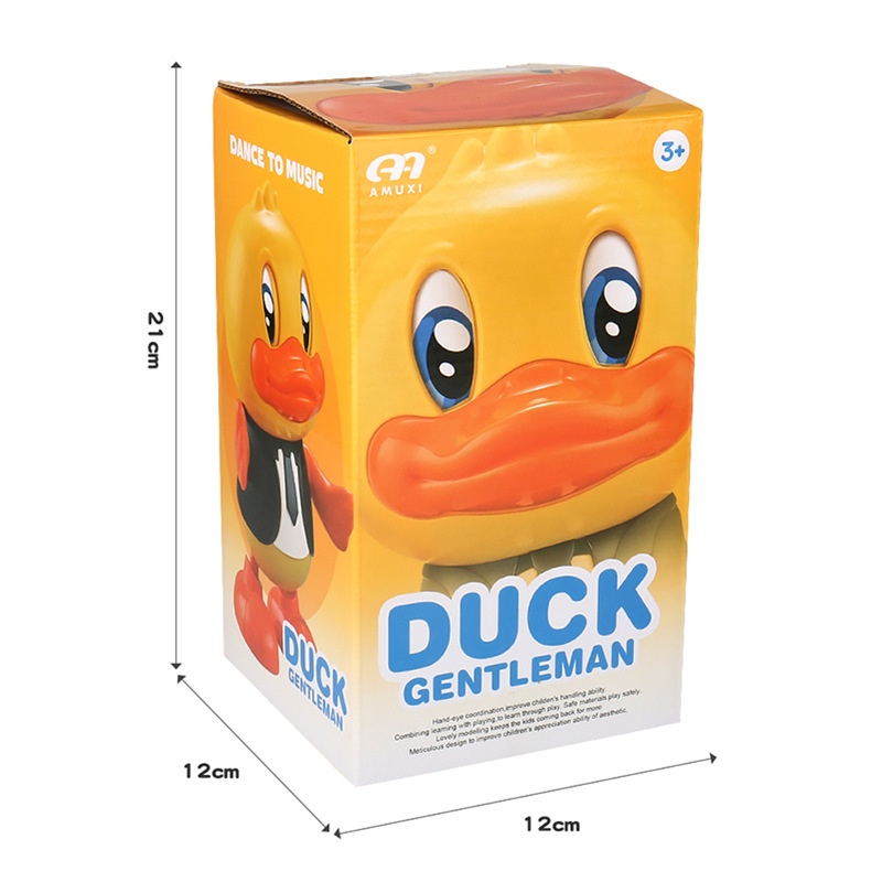 Mainan Anak DUCK GENTLEMAN Bebek Goyang Bebek Nari Dancing Duck Lampu