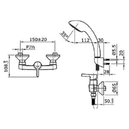 SHOWER TOTO / TOTO SINGLE LEVER SHOWER SET TX474SP paling rame