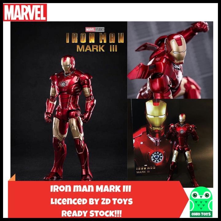 Marvel Zd Toys Ironman Mark 3 Ironman Mk Iii Original Iron Man