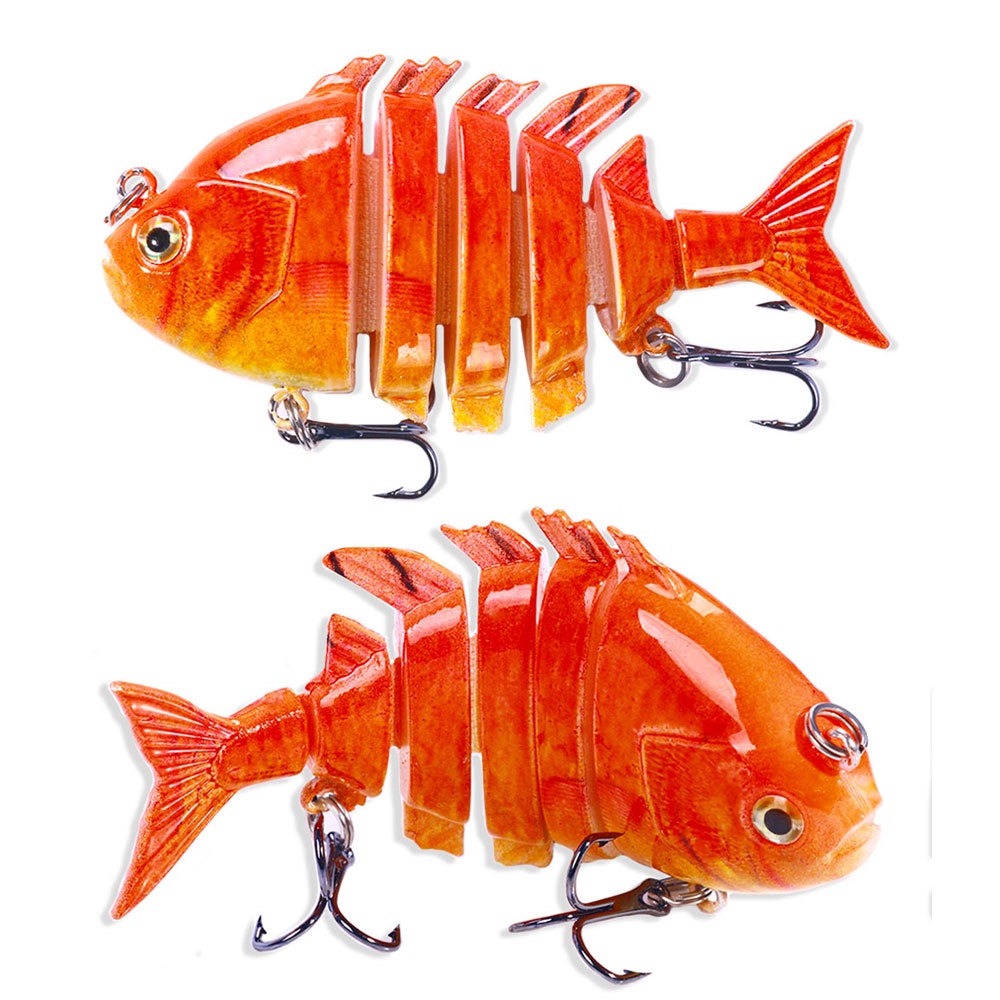 Hengjia 1PC Umpan Pancing 7.9cm/15g Ikan Kecil Bersambung Manusia Hidup Bionic Swimbait Umpan Keras 6-segment Fishing Lure Wobbler Umpan Jointed Minnow