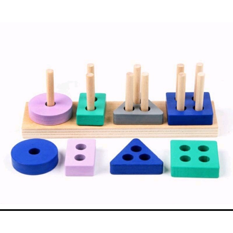 Mainan Edukasi - Puzzle Shapes - Mainan Geometri