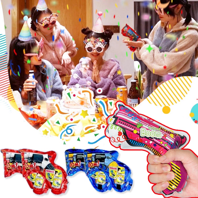 5 Pcs Balon Tiup Confetti Kembang Api Pesta Mainan Confetti Firework Mainan Untuk Christman Tahun Baru Ulang Tahun Pernikahan Party Supplies