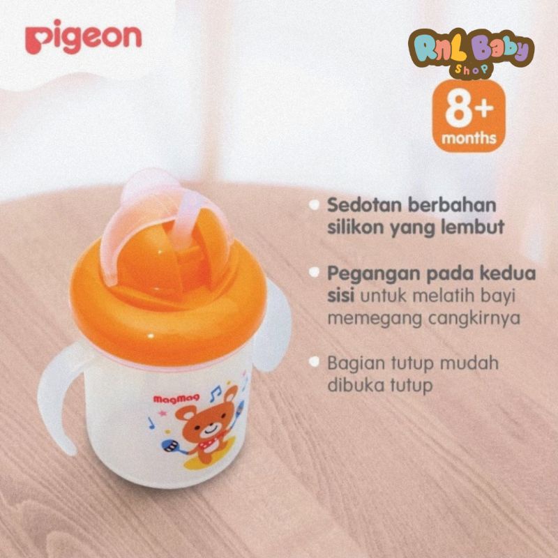 Pigeon Mag Mag Straw Cup Step 3 (8+ Bulan) - Gelas Bayi