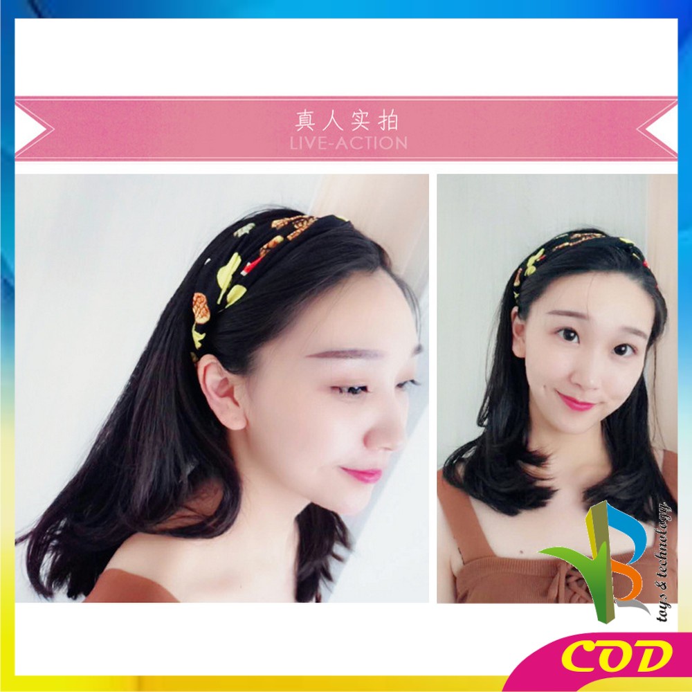 RB-C63-66 Bando Korea Style Bandana Rajut Bendo Rambut Karet Elastis Fashion Wanita Headband Murah