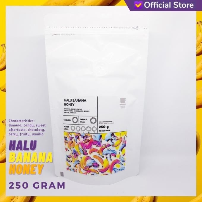 

[BISA COD] KOPI ARABIKA HALU BANANA HONEY 250 GRAM | SUTOYO COFFEE