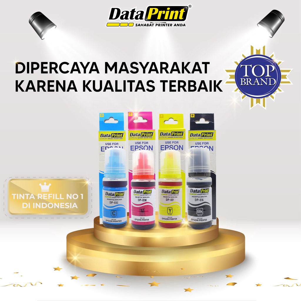 Beli Tinta Refill DataPrint Printer Epson 003 Black DP-03K - 80ml Berhadiah Emas 24K