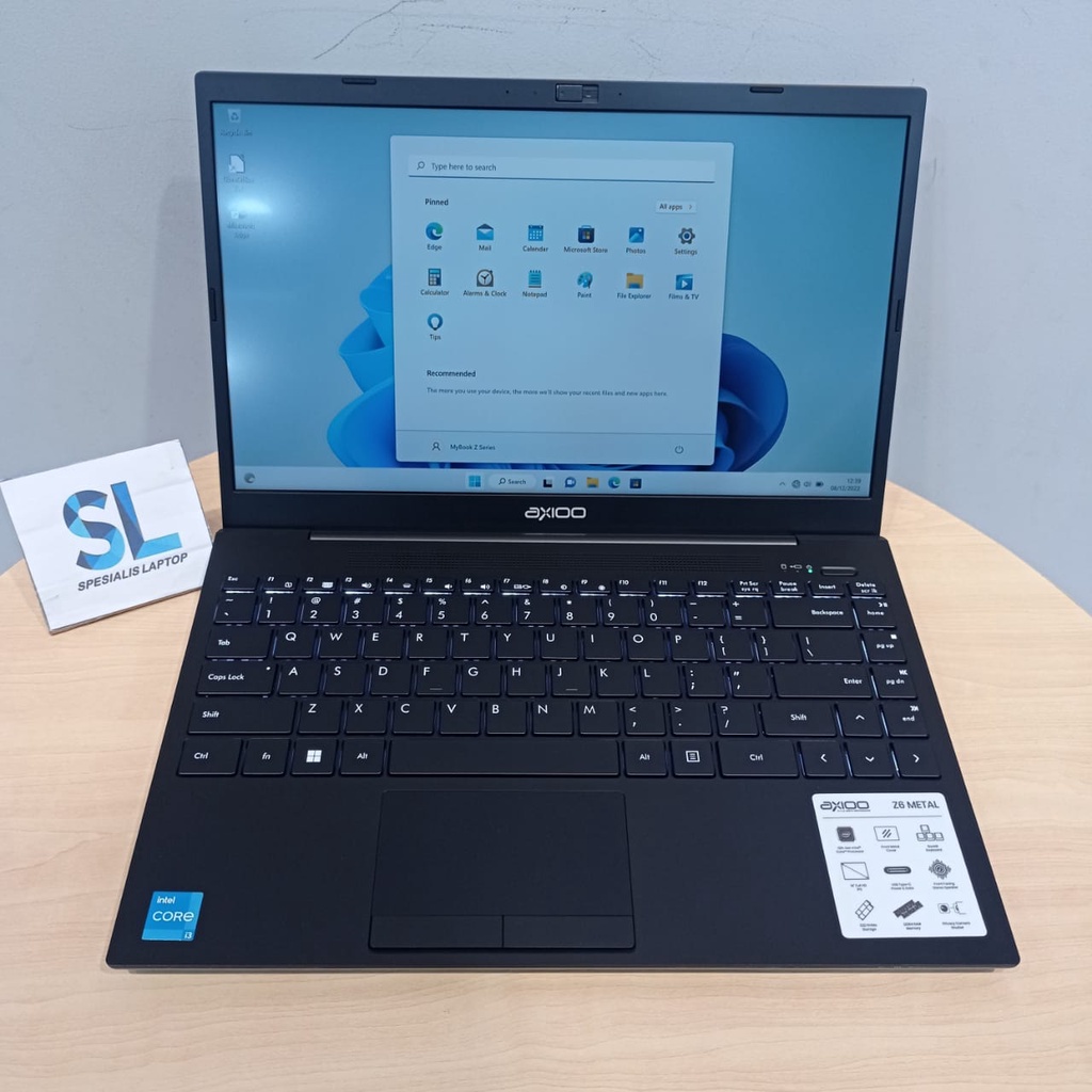 Laptop Sekolah Axioo Mybook Z6 Intel i3 1215U 8GB 256GB FHD IPS Win 11