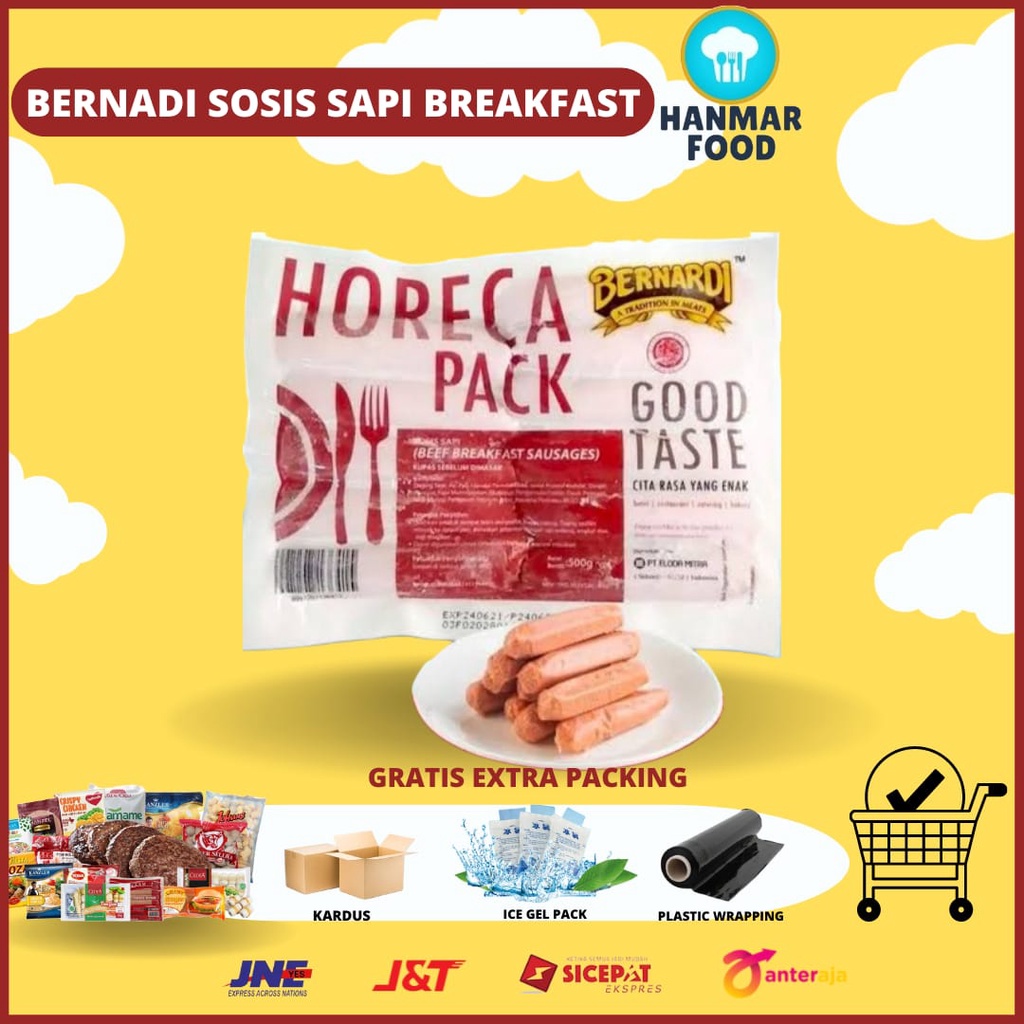 

Sosis Sapi Bernardi Breakfast 500 Gram