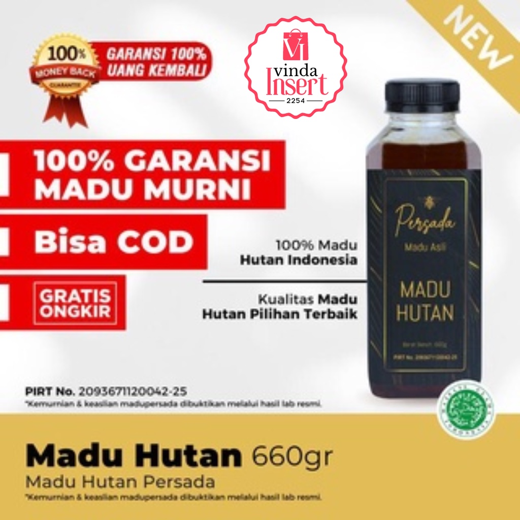 

MADU HUTAN MURNI ASLI 660gr MADU PERSADA | 100% HALAL