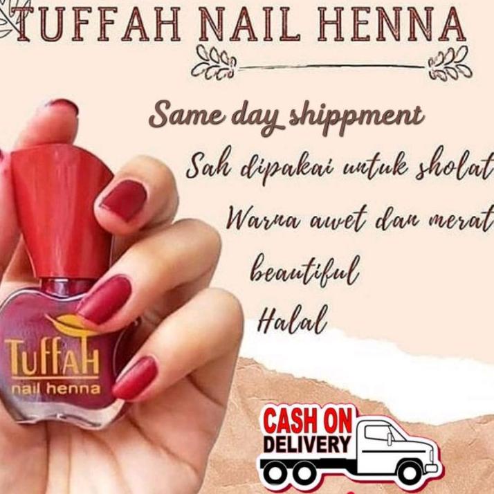 Sedia Disini--TUFFAH NAIL HENNA HARGA GROSIR Henna Tufah Tuffah SAH untuk sholat TuffahSeries Kutek 