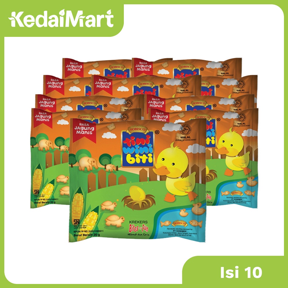 

Tini Wini Biti Jagung Manis Sachet Isi 10 x 20 Gram