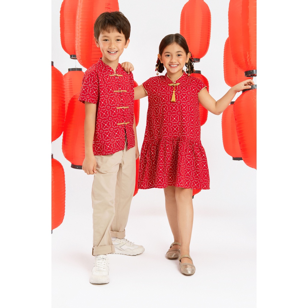 Batik Anak Qipao Sashiko Dress