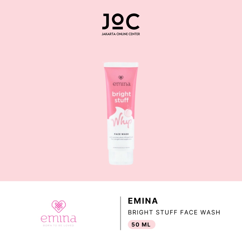 Emina Bright Stuff WHIP Face Wash 50 ML / Sabun Muka Cerah Glowing ORIGINAL