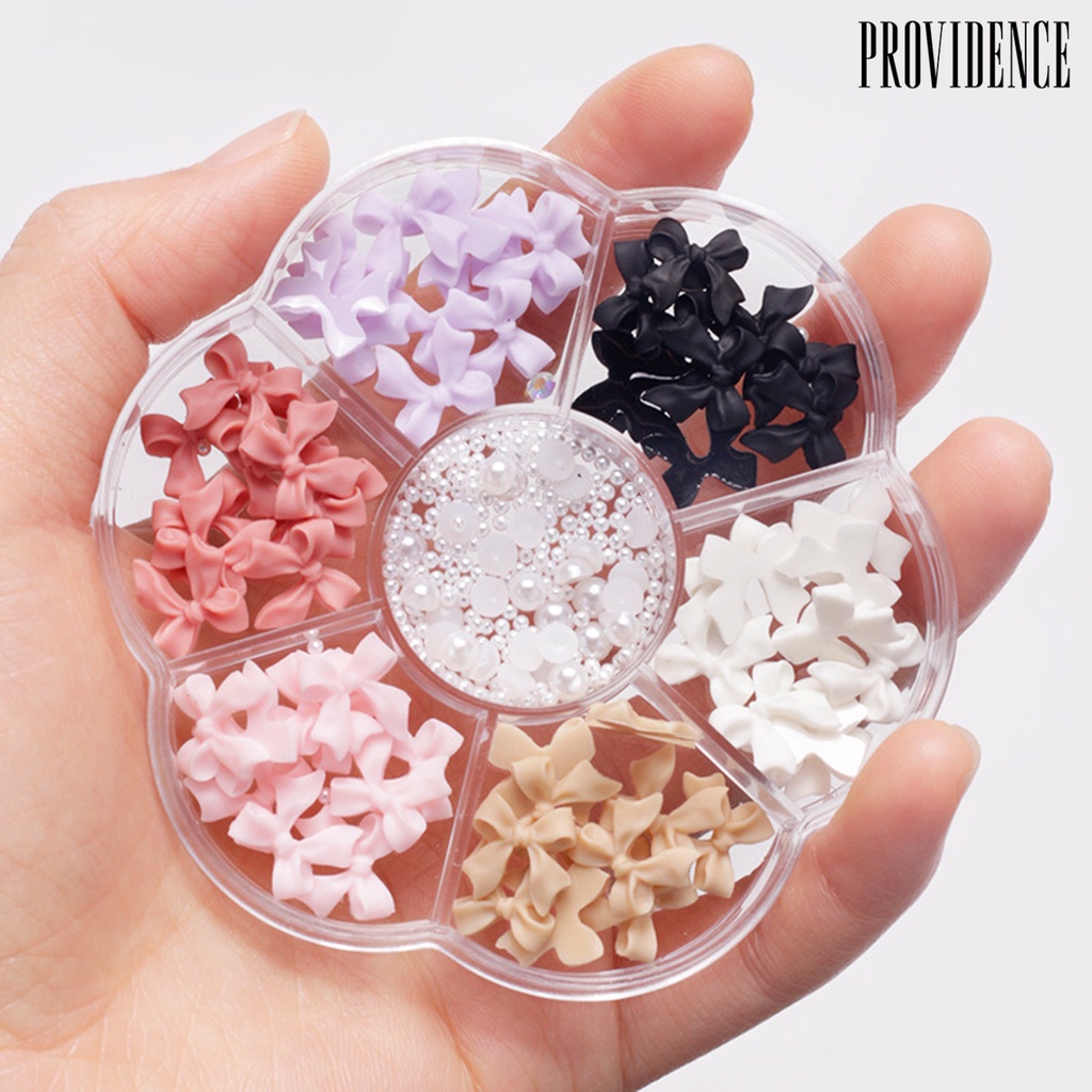 Providence 1kotak Nail Art Decor Tiga Dimensi Tidak Jatuh DIY Rhinestones Bow Bear Mixed Heart Plum Blossom Plate Nail Ornament Nail Salon Supply