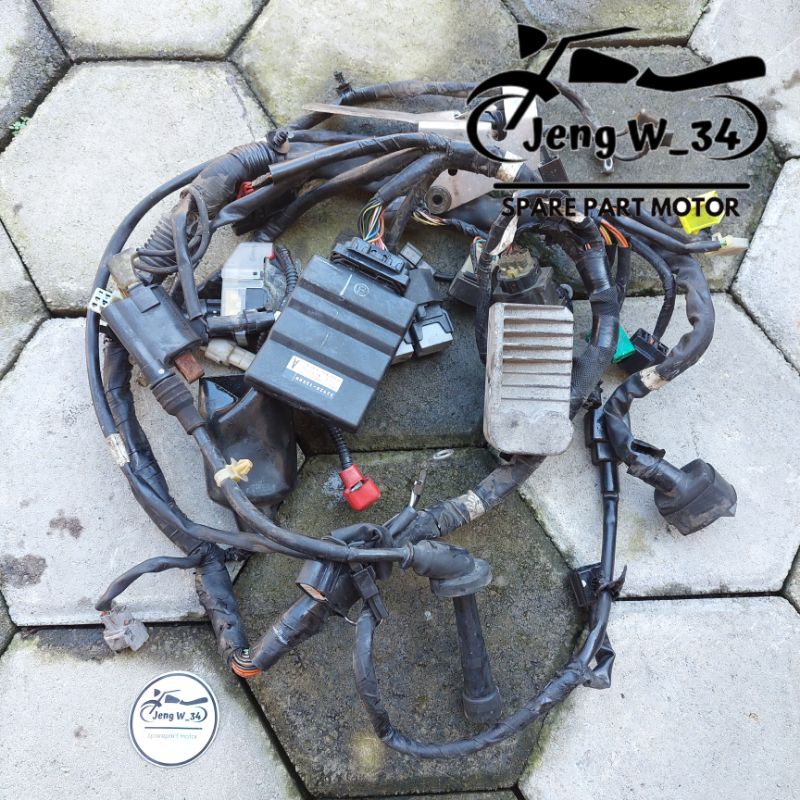 KABEL BODY FULLSET PENGAPIAN ECU KIPROK SATRIA FU 150 INJEKSI FUFI ORIGINAL