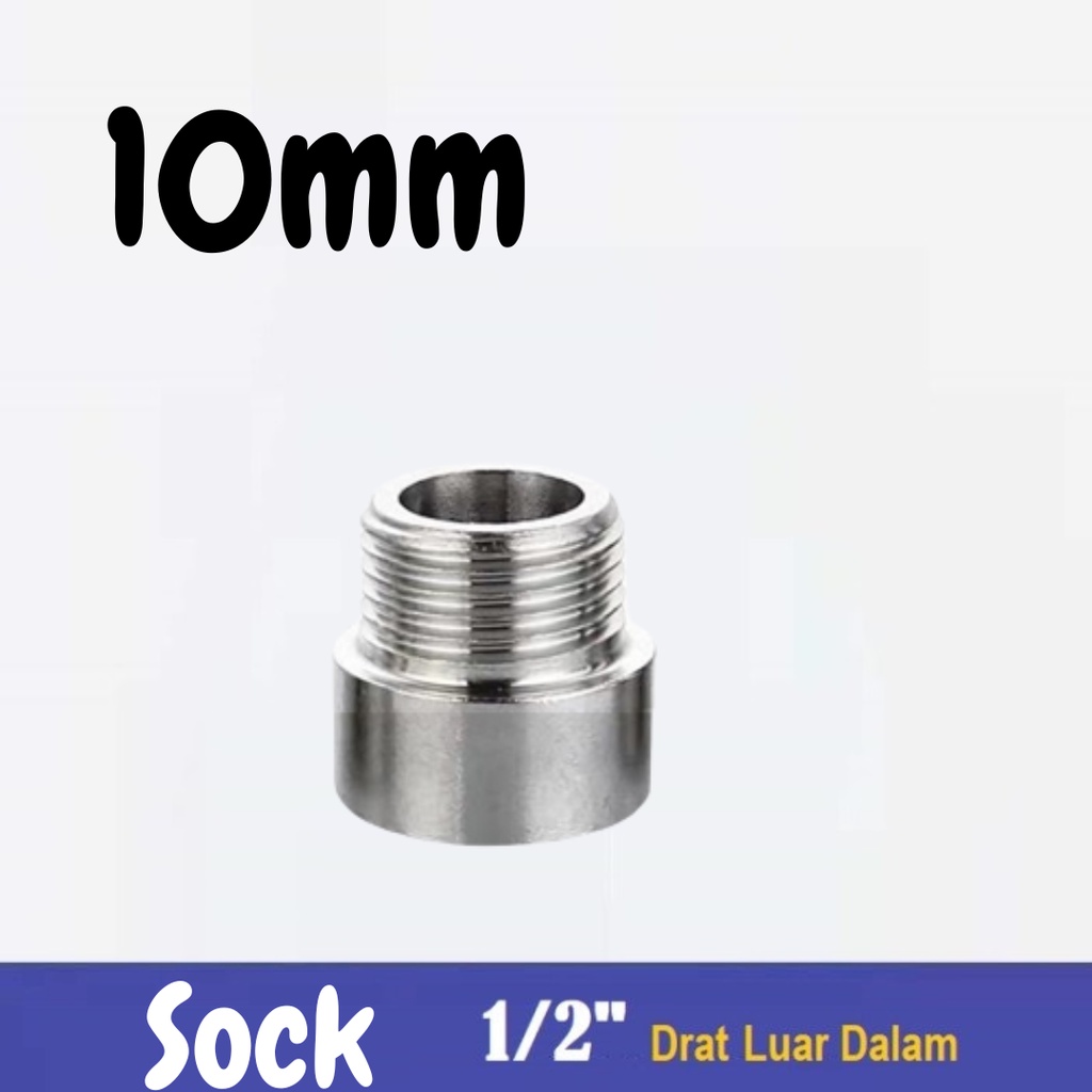 Sock Drat sok kran 1cm-5cm stainless steel 304 sok keran s/s