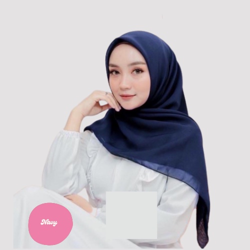 [ COD ] New 60+ Warna Daily Hijab Bella Square | Hijab Segi Empat Double Hycount | Hijab Segi Empat Bella Square-NAVY