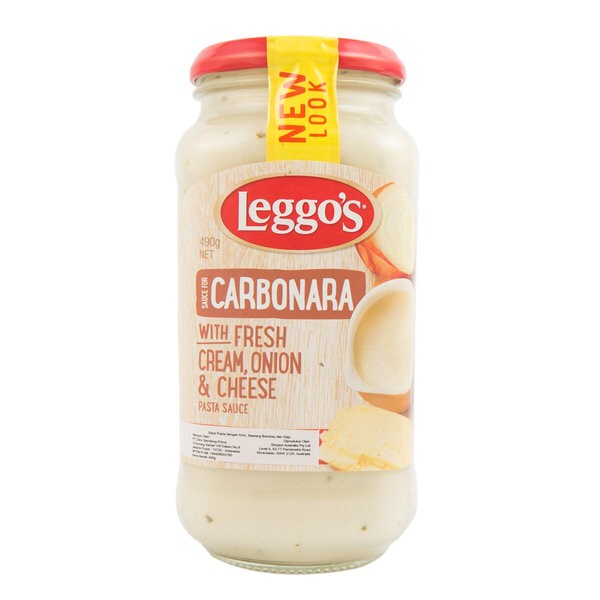 

Leggo's Saus Carbonara dengan Krim Segar Bawang Bombay & Keju 490 g