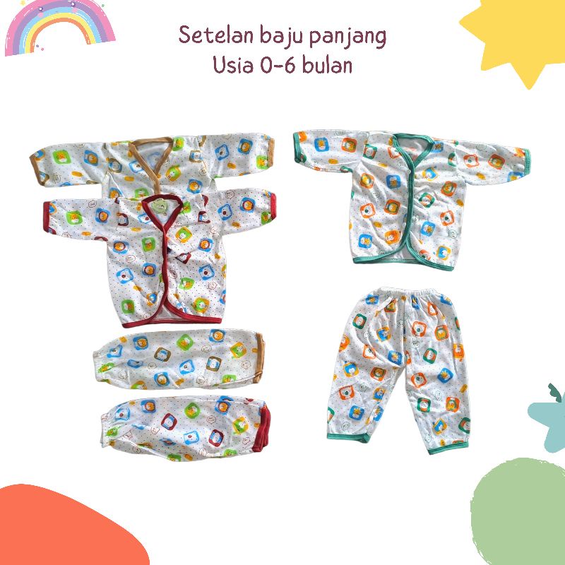 Set Baju panjang bayi newborn/baju bayi newborn