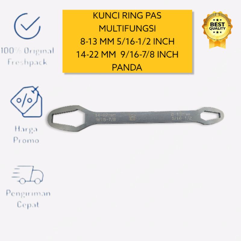 KUNCI RING UNIVERSAL DOUBLE HEAD WRENCH ADJUSTABLE KUNCI RING MULTI ZISE KUNCI RING PAS MULTI SIZE